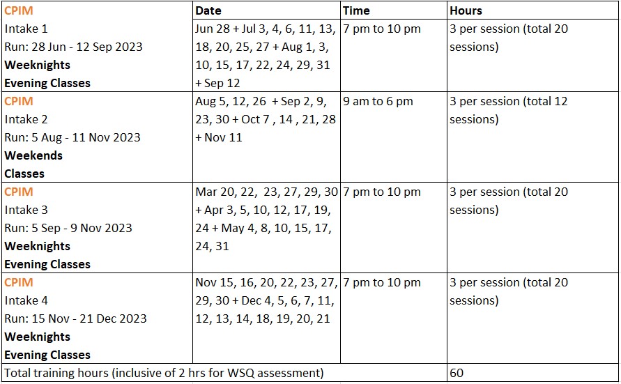 APICS Certified in Planning and Inventory Management (CPIM) - SMF CCL